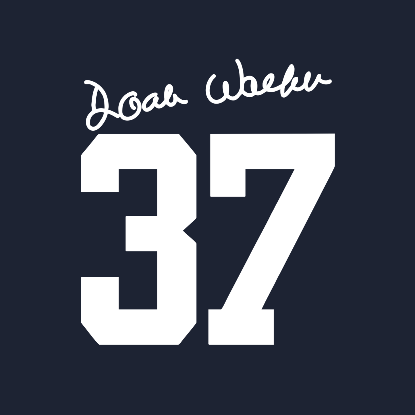 Deep Navy Blue 37 Signature T-Shirt