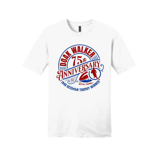 White Doak Walker 75th Anniversary T-Shirt