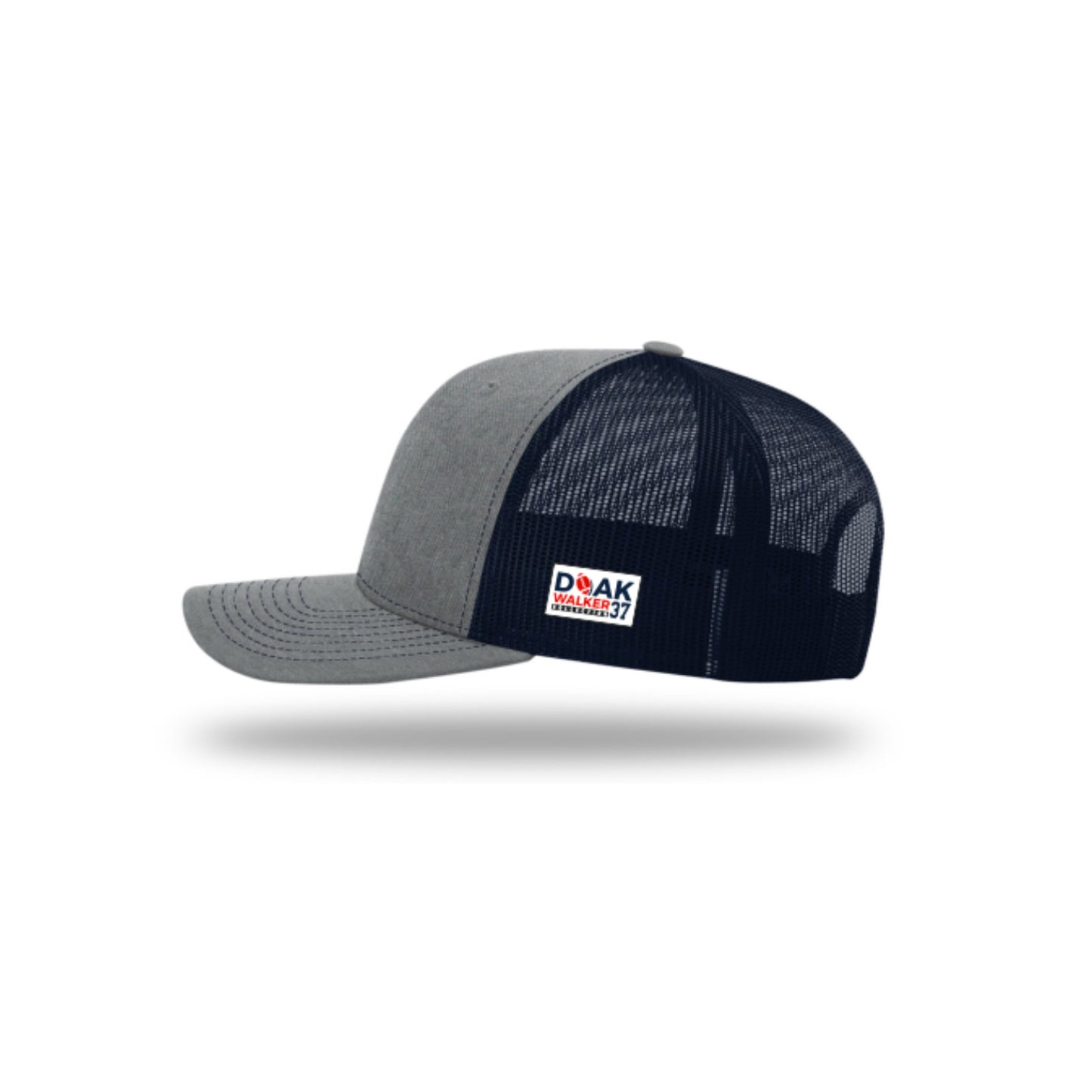Deep Navy Blue 37 Signature T-Shirt + Signature Gray Front Hat