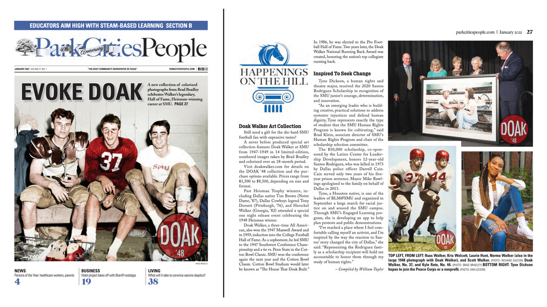 Park Cities People Covers Doak Walker Art Collection