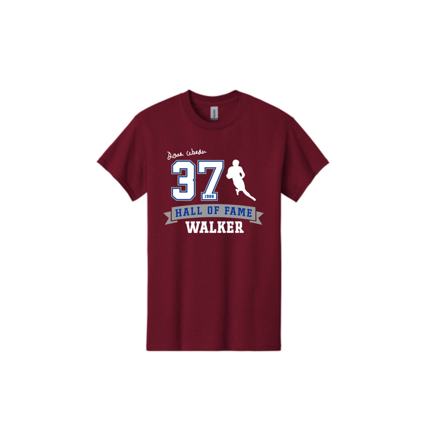 Cardinal Red Doak Walker 37 Hall of Fame T-Shirt